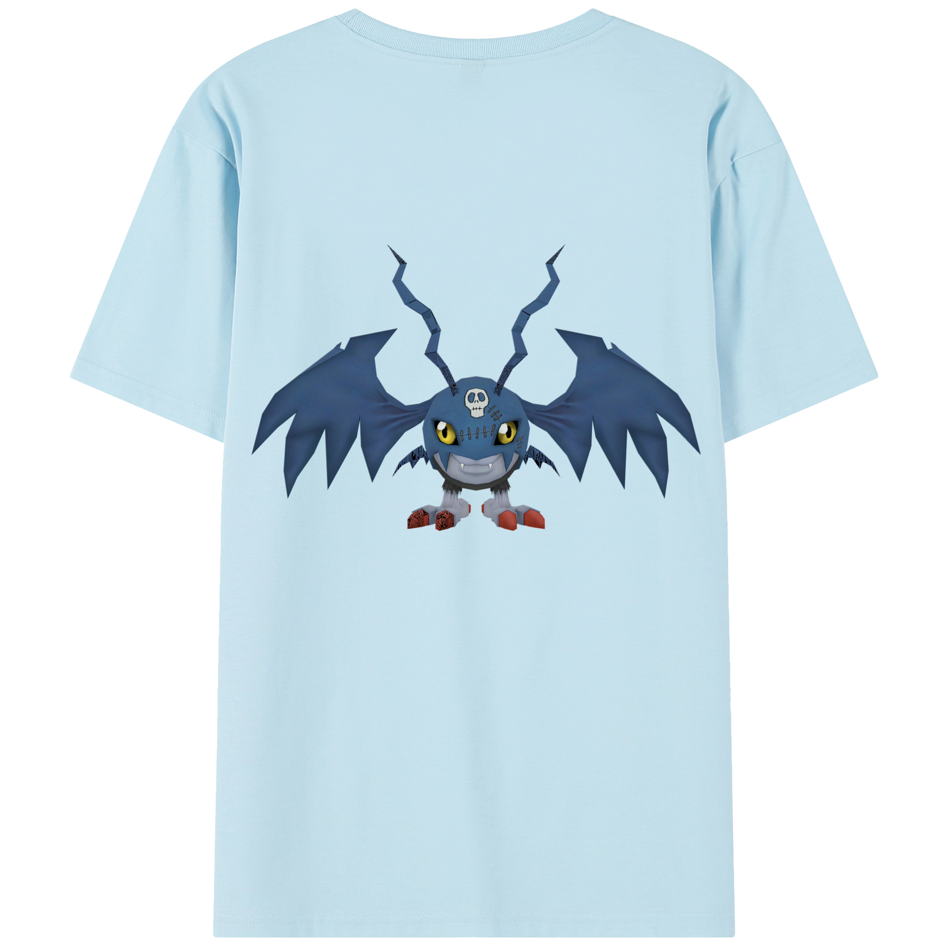 （画像用） Digimon デジタルモンスター/デジモン 綿100％半袖Tシャツ（背面プリント）
